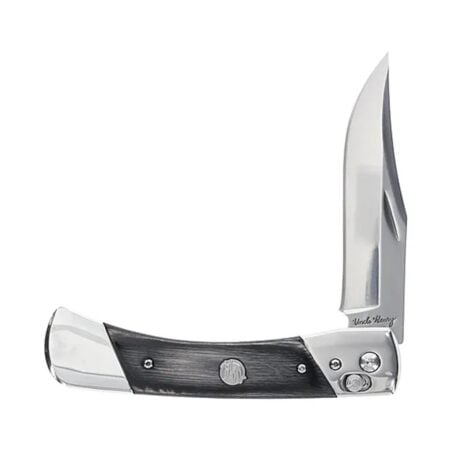 Uncle Henry PLB7 Bear Paw Folding Knife 3-4/5" Clip Point Blade Black