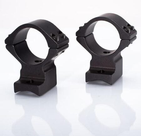 Talley Lightweight Alloy Scope Mount Combo Remington 700-721-722-725-40X 30mm Med SA 20MOA - Black Anodized