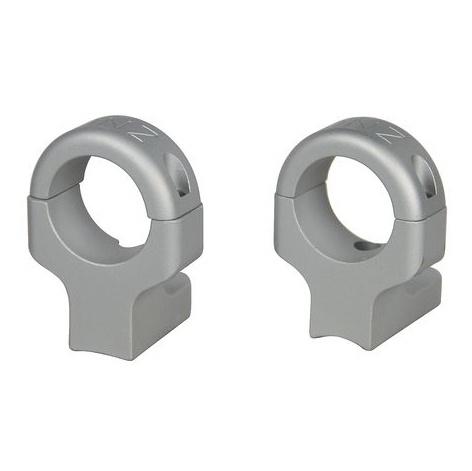 DNZ Game Reaper 2 2-Piece Ringmount (2 screws) - 1" High Silver Fits Howa 1500 Mossberg 100ATR 4X4 MVP Weatherby Vanguard Remington 7007217227