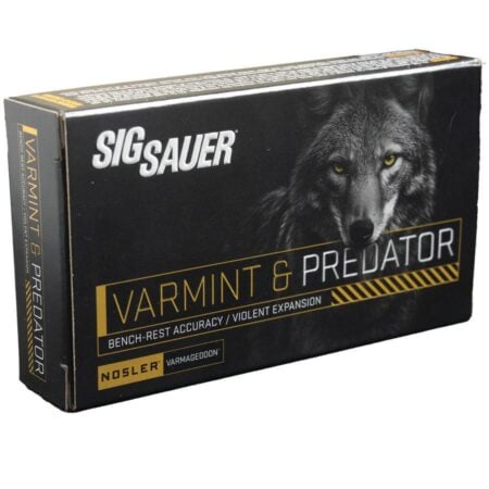 Sig Sauer Varmint & Predator Rifle Ammunition .223 Rem 40gr PT 3650 fps 20/ct