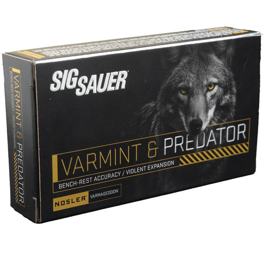 Sig Sauer Varmint & Predator Rifle Ammunition .223 Rem 40gr PT 3650 fps 20/ct