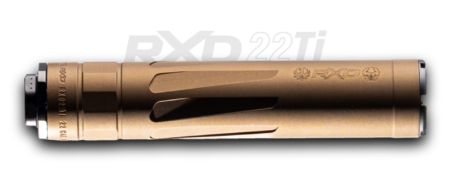 DEAD AIR RXD 22TI SUPPRESSOR .22 CAL 1/2"-28 XRF MUZZLE BRAKE BURNT BRONZE