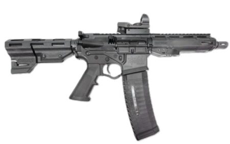 ATI ALPHA MAXX 5.56X45MM PISTOL 7.5" BBL, 7" MLOK BLACK, DUO SIGHT, 1-60RD MAG