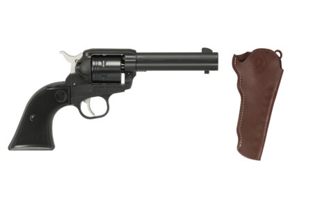 RUGER WRANGLER 22LR BLK 4.6" W/HOLST