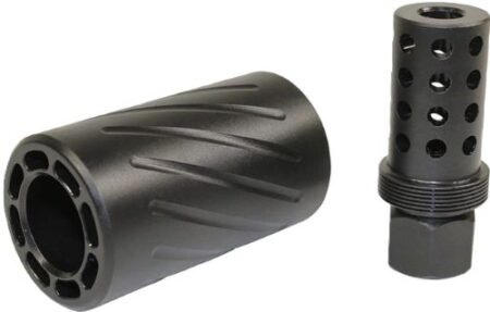 GUNTEC AR 300 BLACKOUT MUZZLE - COMP & QD BLAST SHIELD