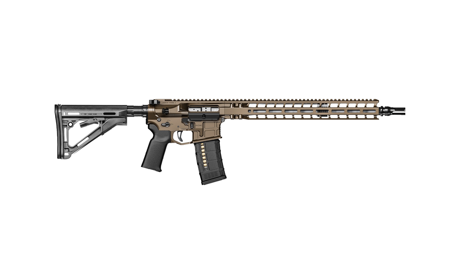 RADIAN WEAPONS MODEL 1 RIFLE 6MMARC 18" BRN