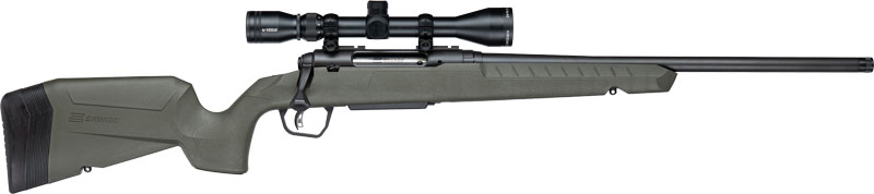 SAVAGE AXIS 2 XP 308 20" - THREADED W/3-9X40 BLACK/GREEN