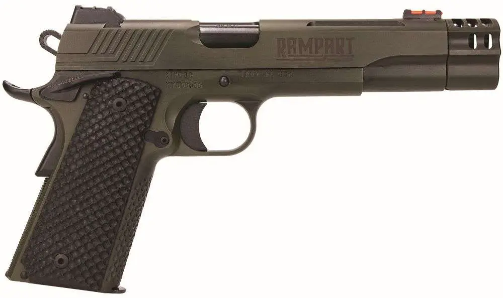 KIMBER RAMPART 1911 10MM 5" W/ COMP OD GREEN BLK G10 GRIPS 1-8RD MAG - Image 2