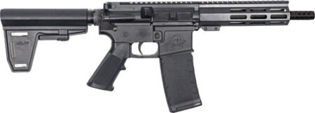 GLFA AR15 PISTOL 300 AAC 7.5" - W/ BRACE NITRIDE BARREL BLACK