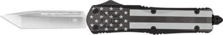 COBRATEC LARGE FS3 OTF BLACK - OUT FLAG 3.5" D2 TANTO NS