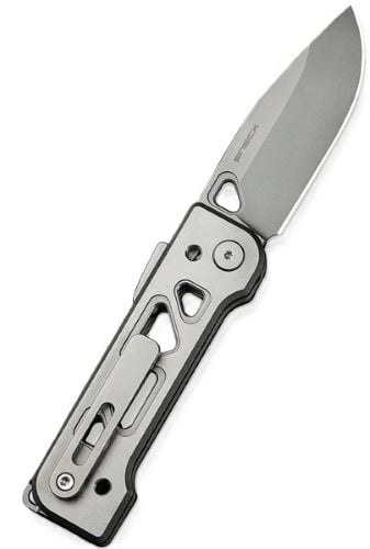 WE KNIFE TYRO 2.91" GRAY - TITANIUM STONEWASH SUPERLOCK