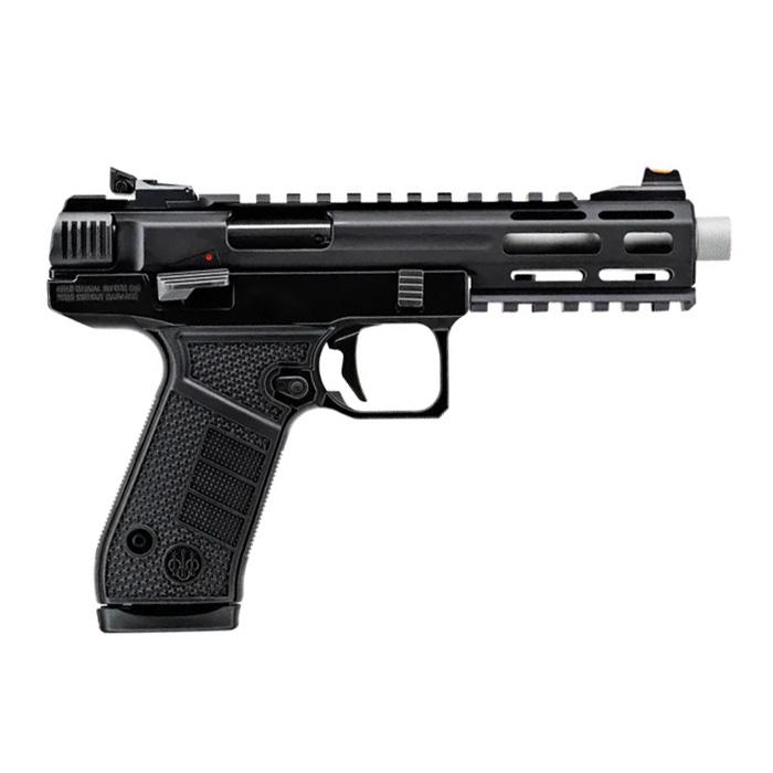 Beretta B22 Jaguar SAO Handgun .22 LR 15rd Magazines(2) 5.25" Threaded Tact Metal Barrel Black Frame