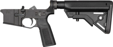 NLA COMPLETE AR15 LOWER FORGED - B5 BRAVO STOCK BLACK