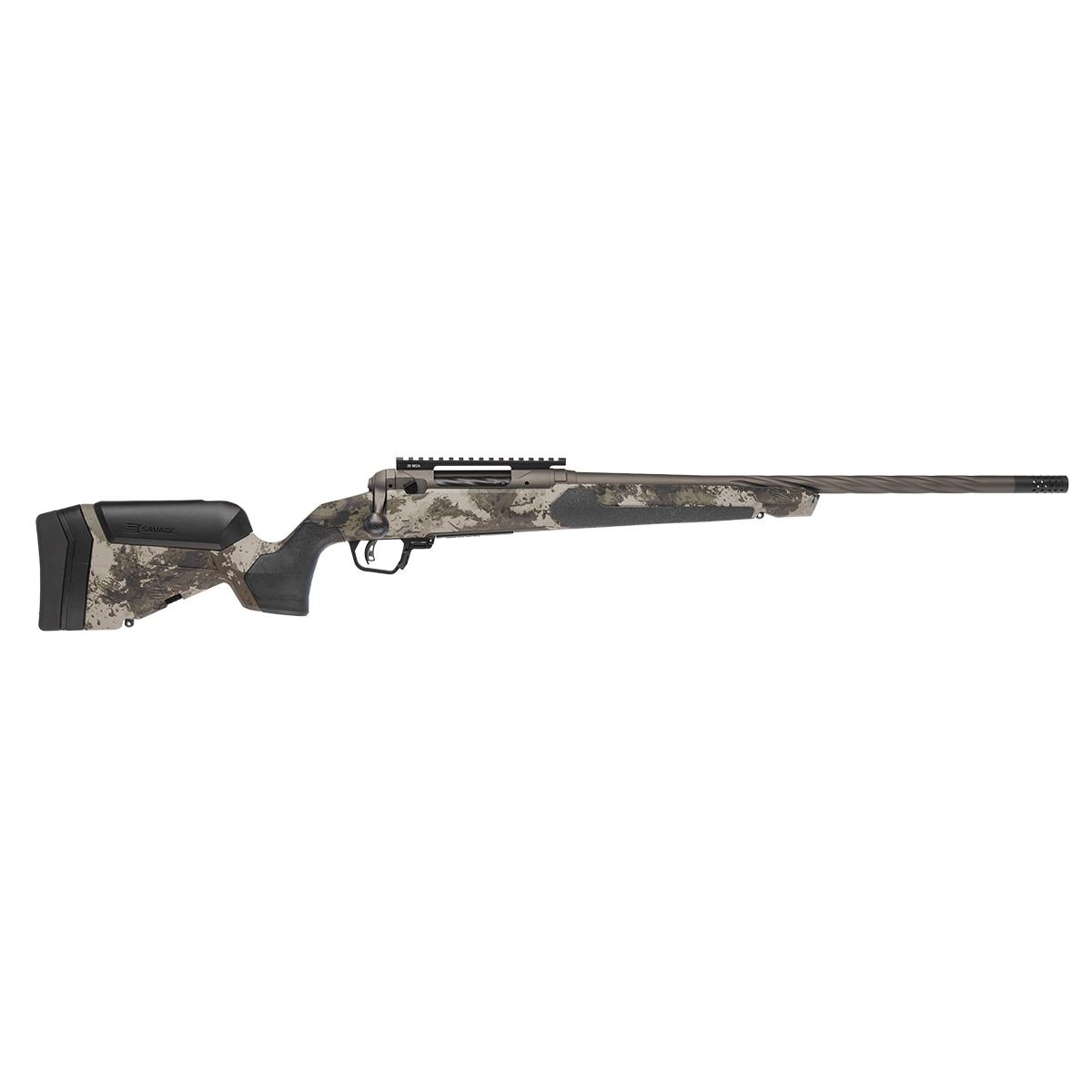 Savage 110 Core Hunter Pro Woodland Rifle 300 Win Mag 3rd Capacity 22" Fluted Threaded Barrel w/Muzzlebrake Savage Woodland Stock