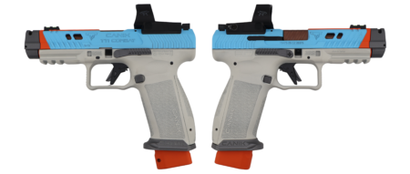 CANIK TTI COMBAT SMOKE TRACKSIDE W/MECANIK OPTIC 9MM PISTOL 4.6" 2-18RD